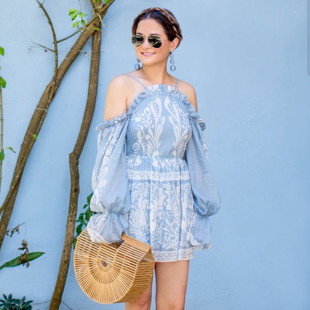 Alice McCall Oh Deer Me Blue Mini Dress 0